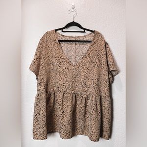 SHEIN Plunge V Neck top